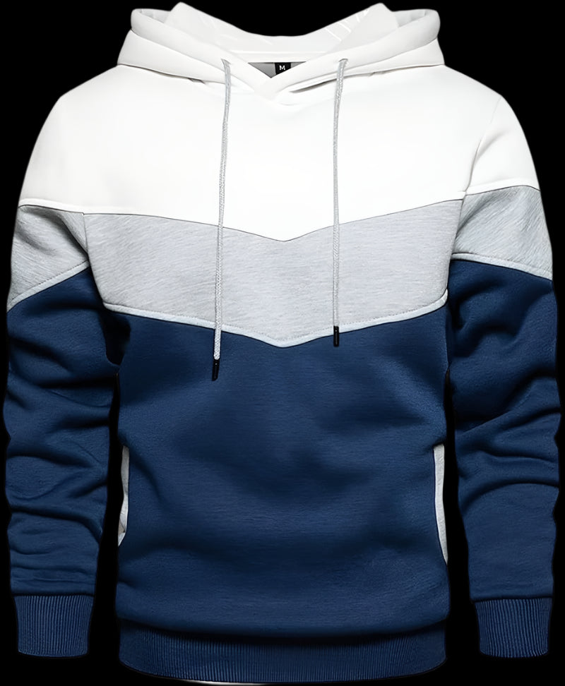 Mens Hooded Sweatshirt Casual Long Sleeve Drawstring Print Pullover Hoodies