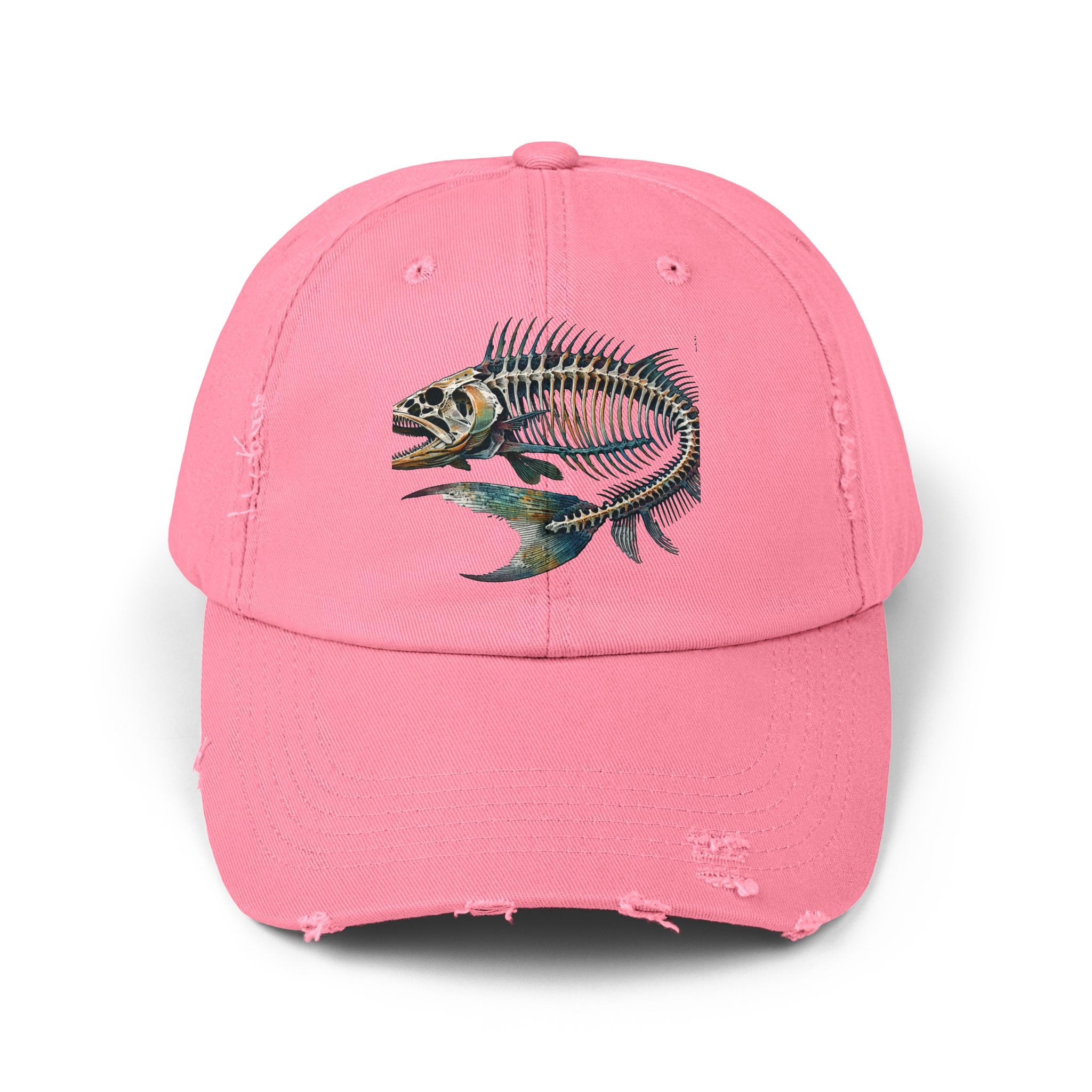 Gyotaku Style Distressed Cap