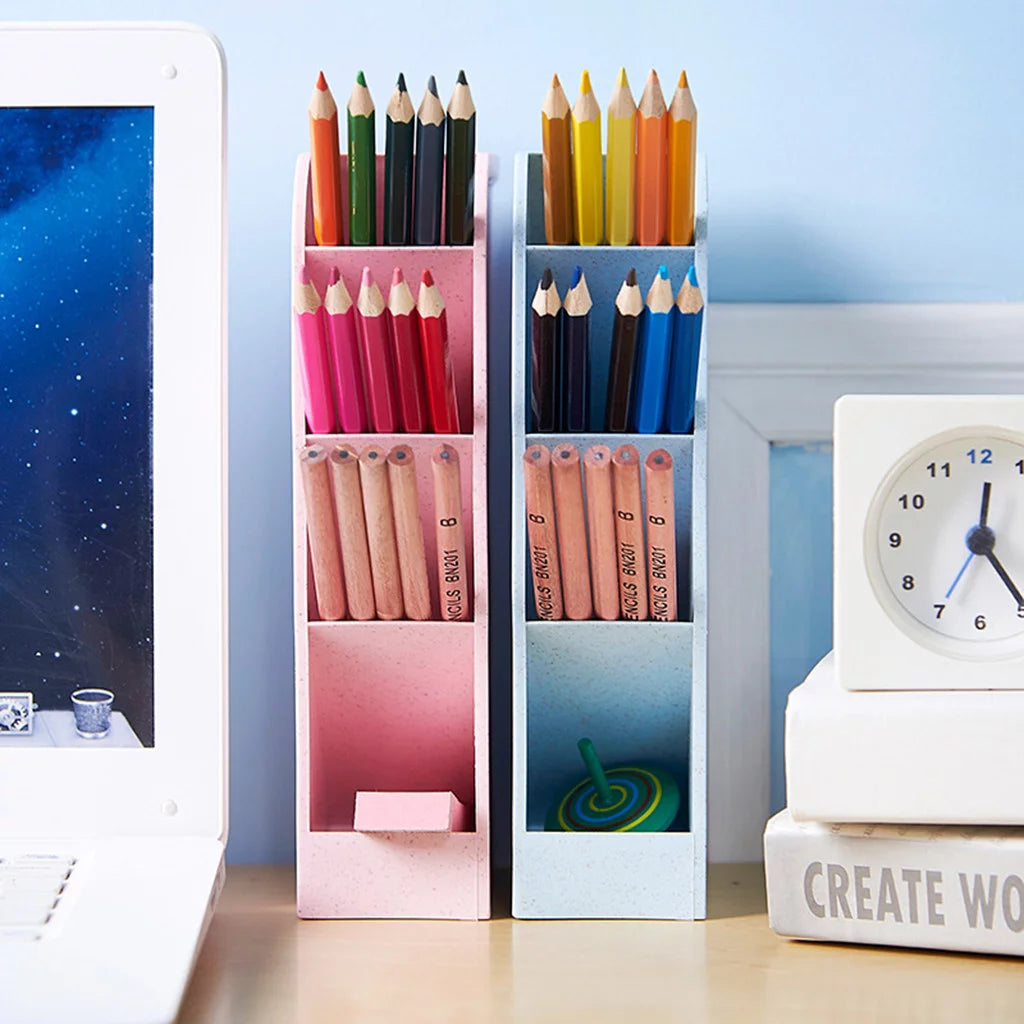 Desk Art Supplies Organizer Holder Caddy for Pens, Pencils and Teacher Supplies for Office Desktops
