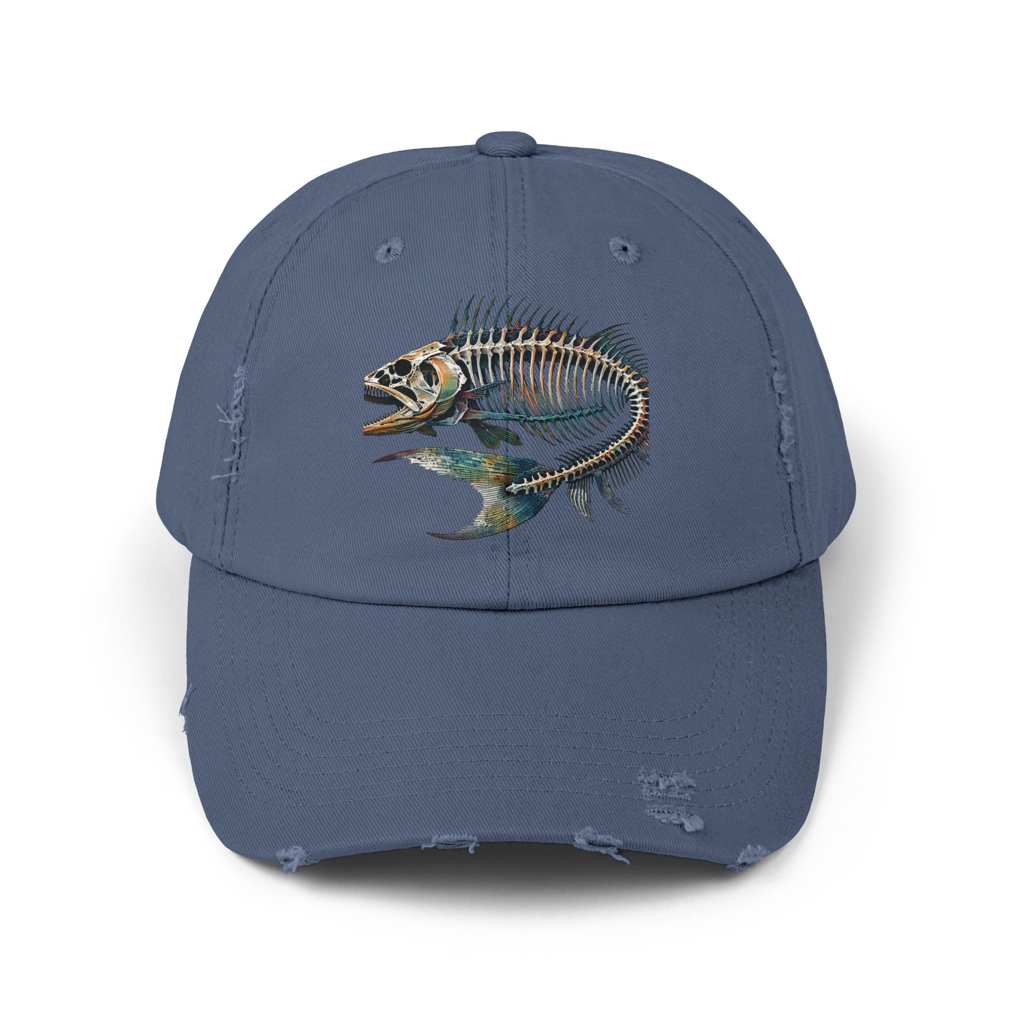 Gyotaku Style Distressed Cap