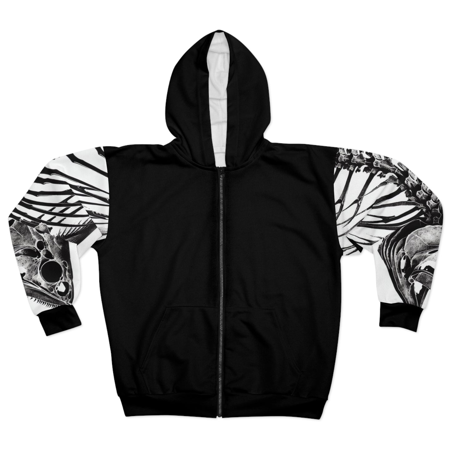 Gyotaku Style Fleece Zipper Jacket