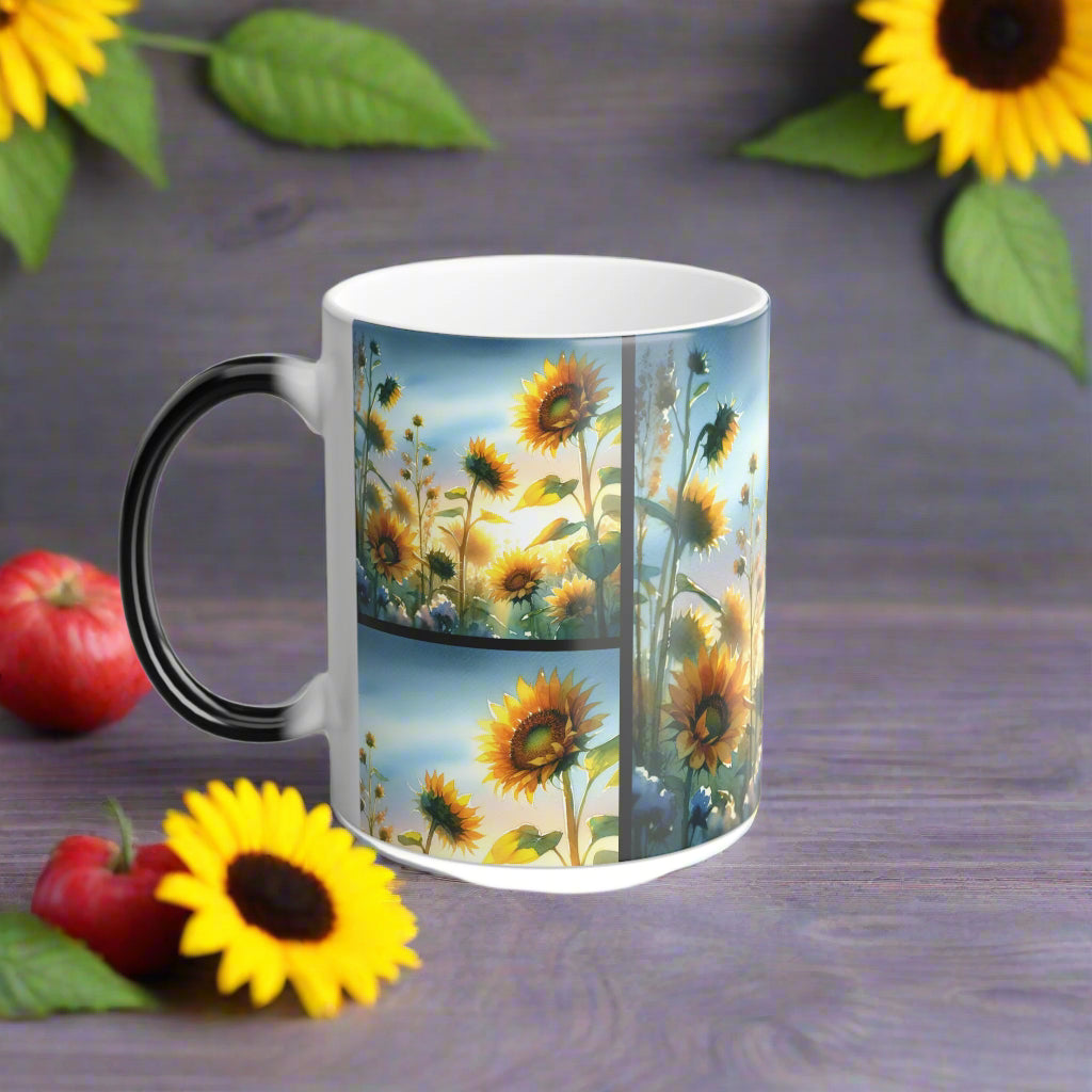 Color Morphing Sunflower Mug, 11oz