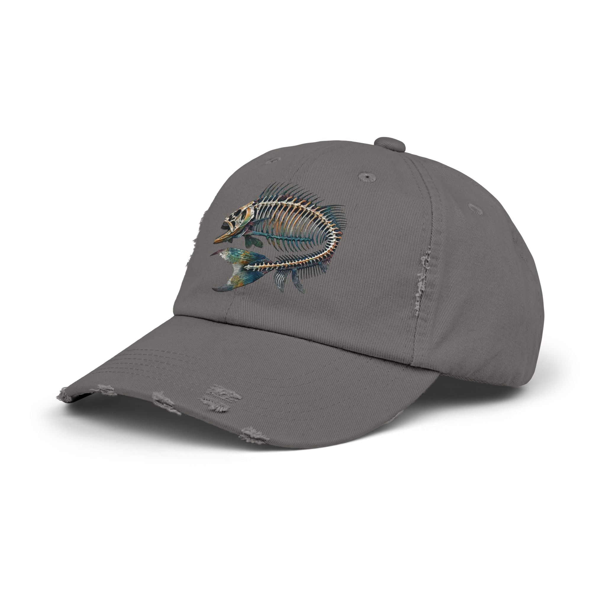 Gyotaku Style Distressed Cap