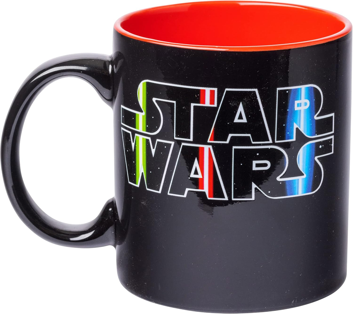 Star Wars Lightsaber Logo Heat Reveal Ceramic Coffee Mug, 20-Ounces