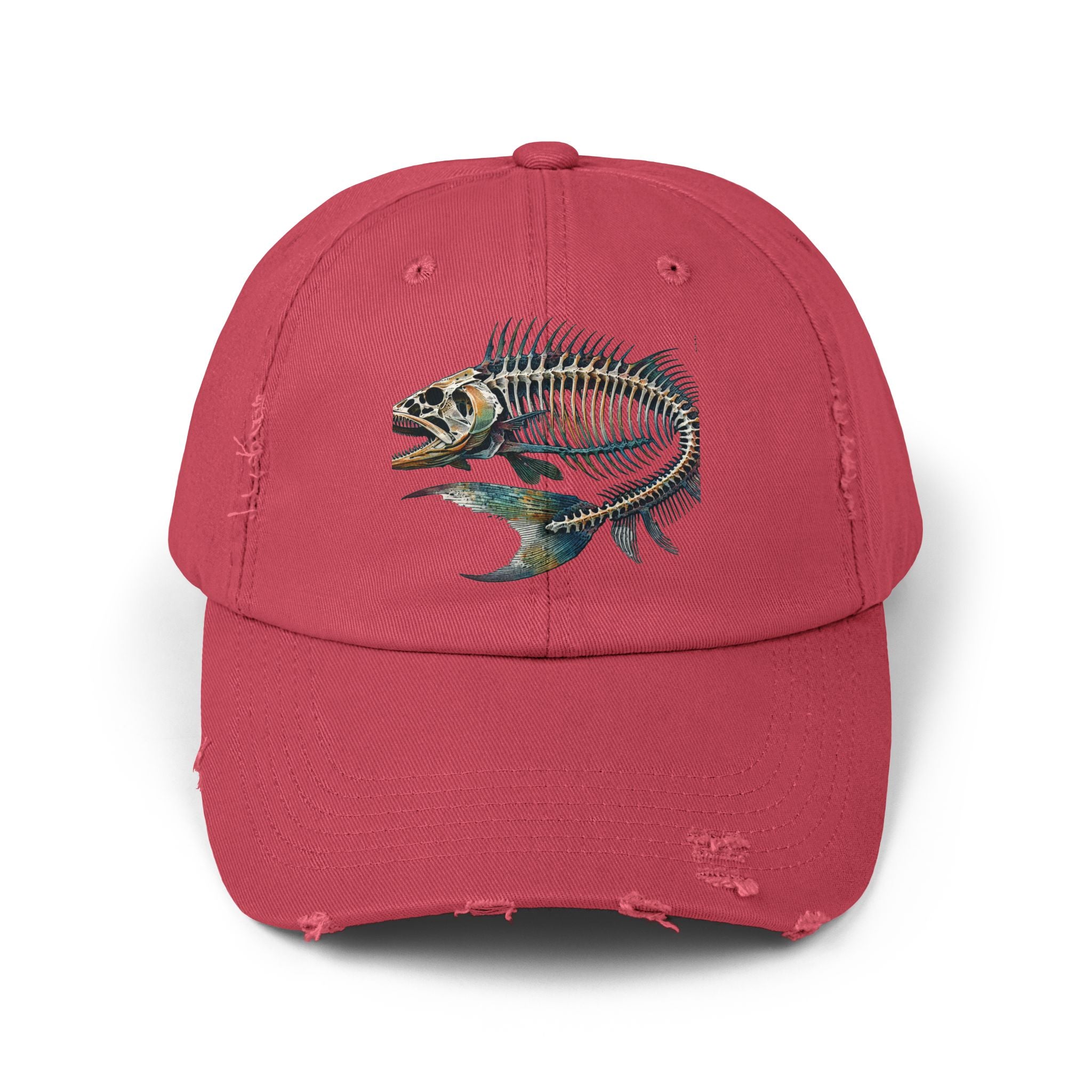 Gyotaku Style Distressed Cap