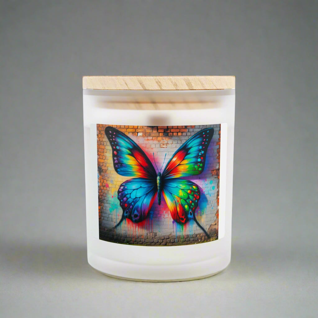 Frosted Glass Candle, 11oz