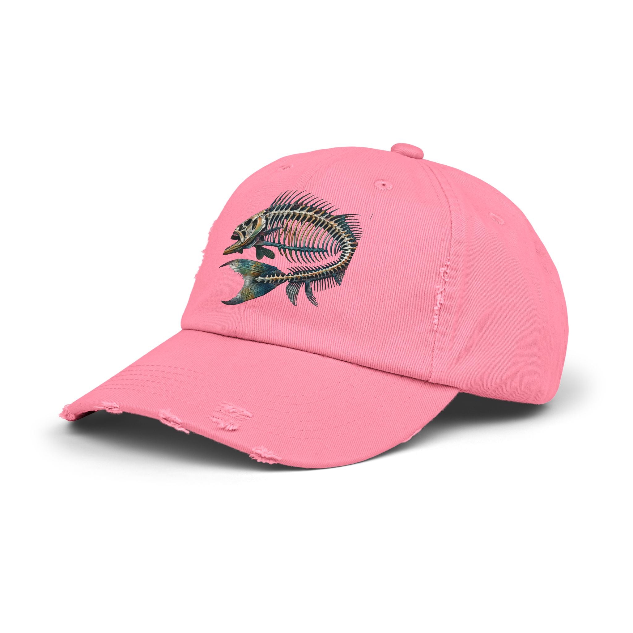 Gyotaku Style Distressed Cap
