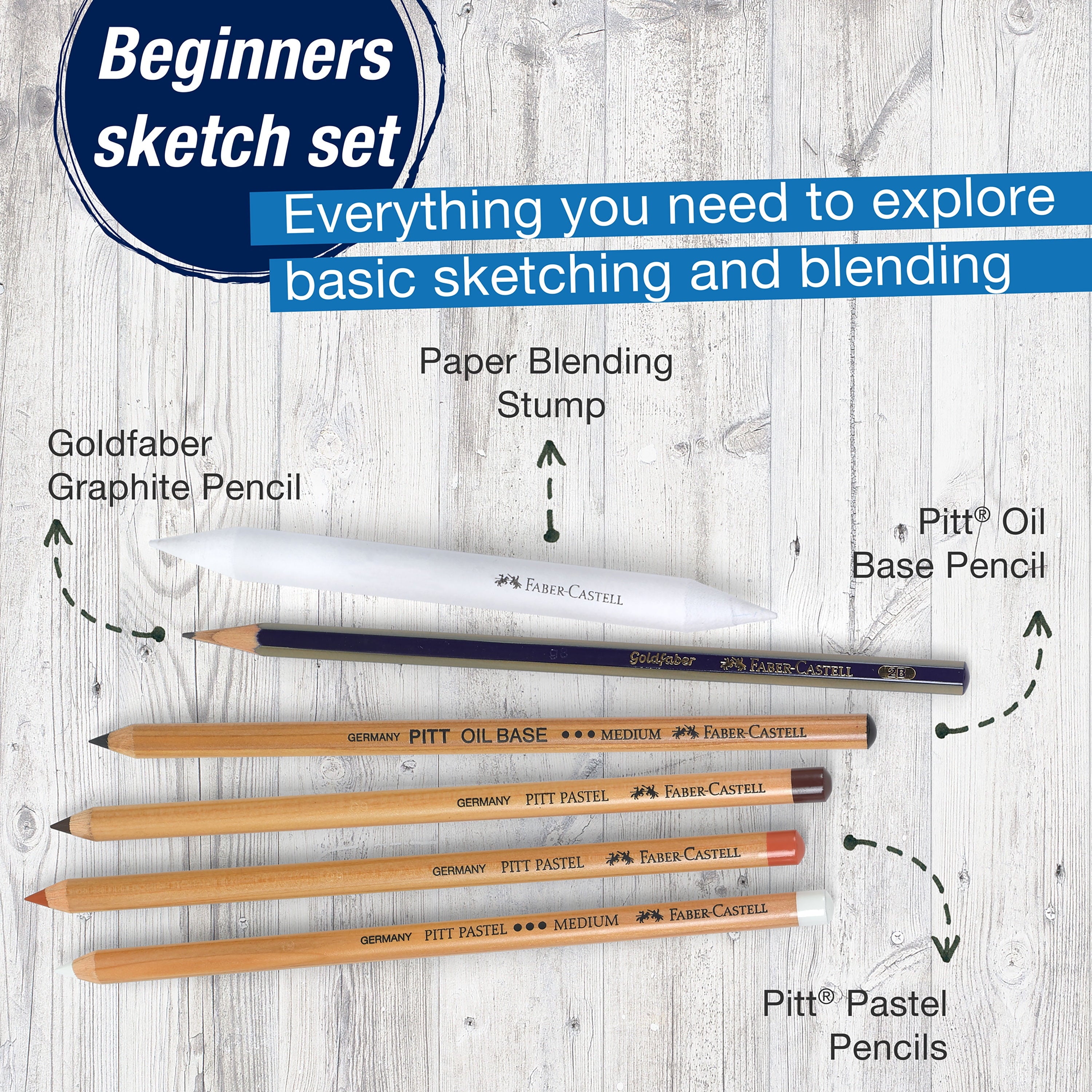 Creative Studio Classic Sketch Set – Beginner and Adult Art Pencils Set