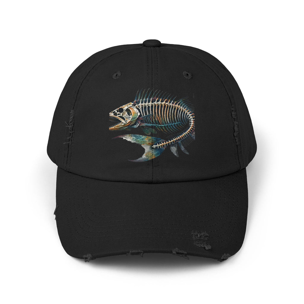 Gyotaku Style Distressed Cap