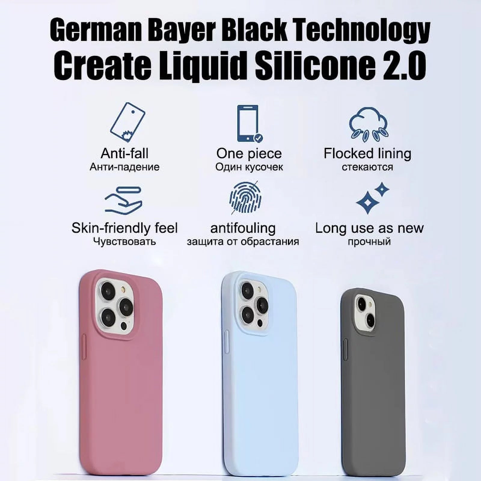 Original Liquid Silicone Phone Case for Iphone 15 11 12 13 14 Pro Max Mini 8 7 plus XR X XS Max SE Shockproof Cover Accessories