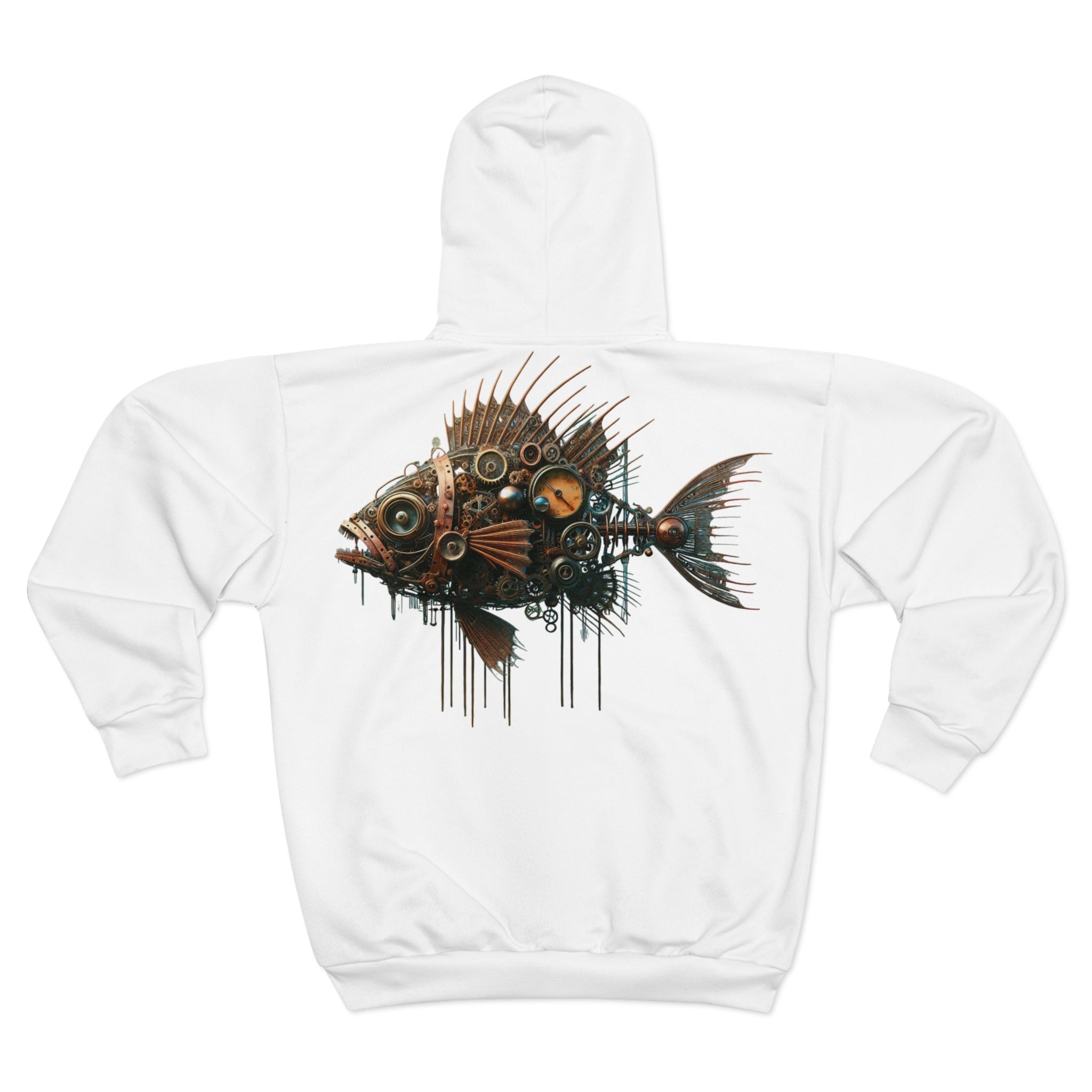Steampunk Fish Bones Fleece Jacket