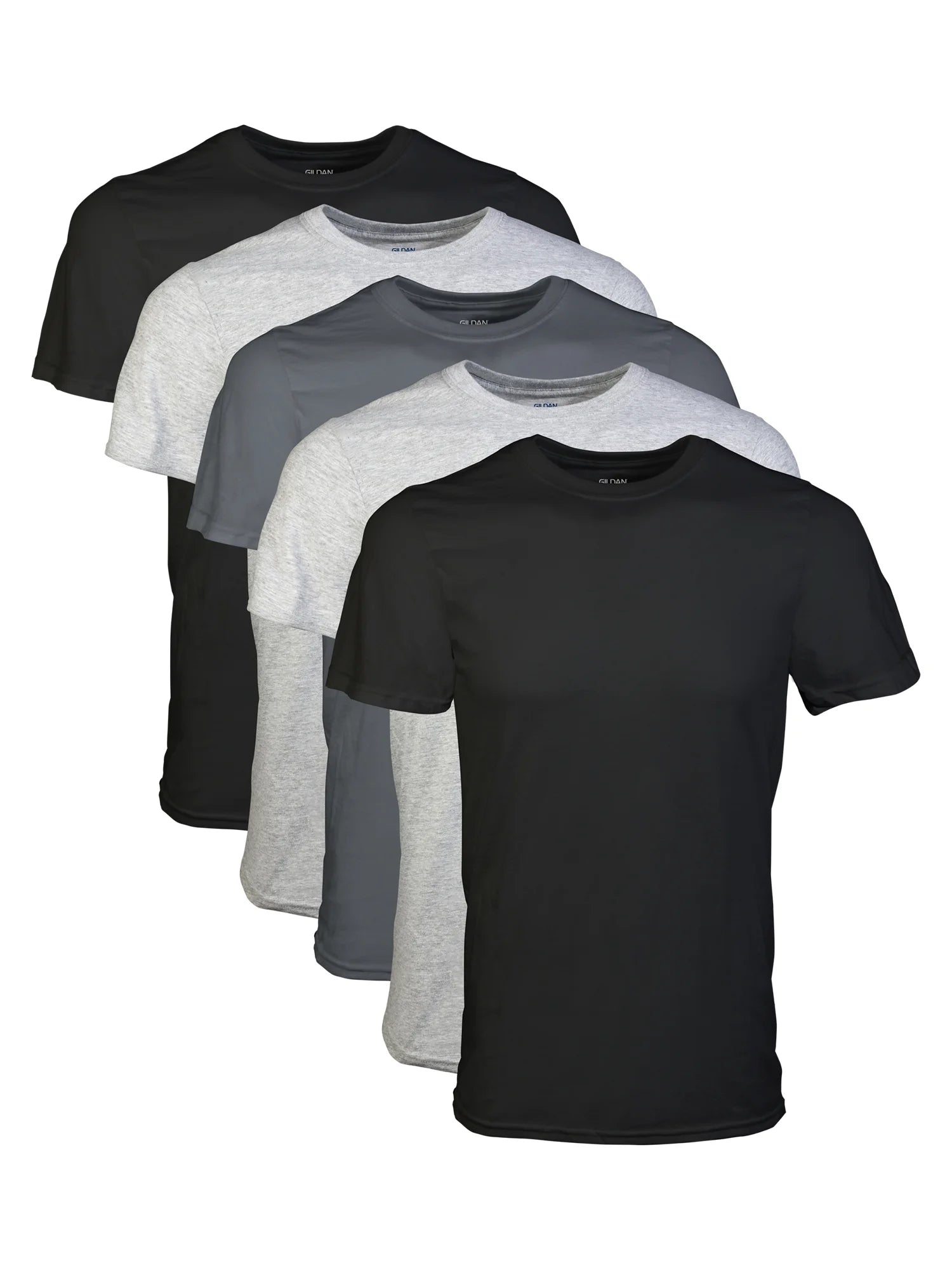 Men'S Short Sleeve Crew Assorted Color T-Shirt, 5-Pack