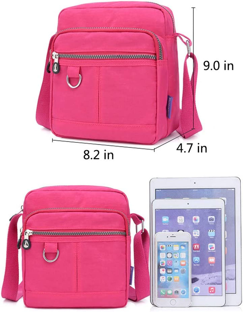 Casual Nylon Purse Handbag Crossbody Bag Waterproof Shoulder Bag for Women