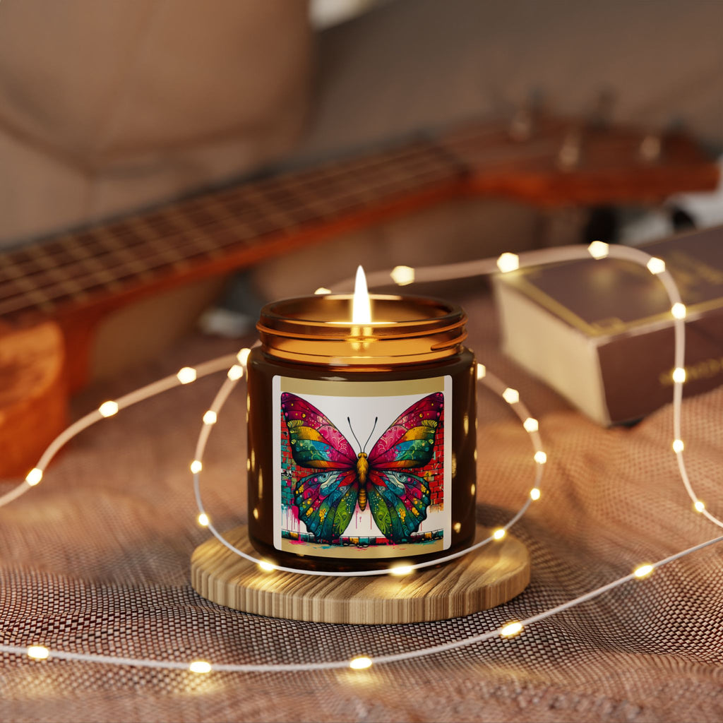 Scented Soy Candle (Multi-Size, Amber Jar)