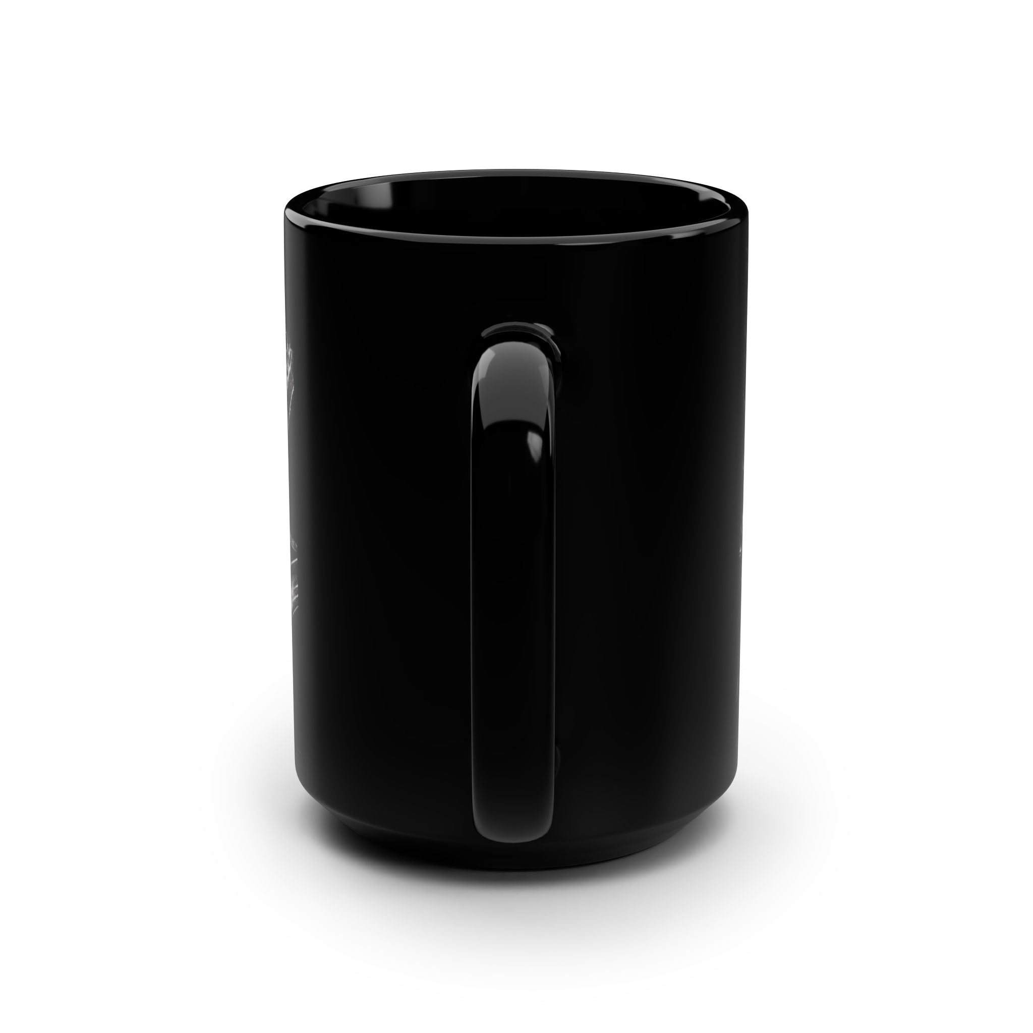 Black Fish Bones Mug, 15oz
