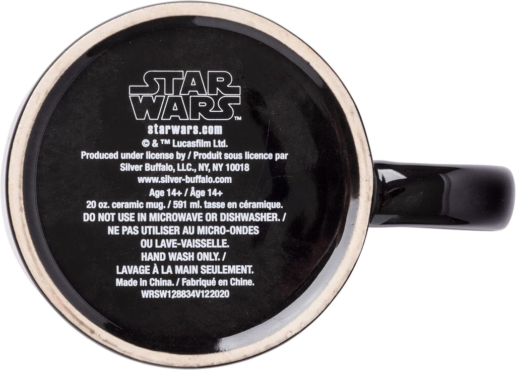 Star Wars Lightsaber Logo Heat Reveal Ceramic Coffee Mug, 20-Ounces