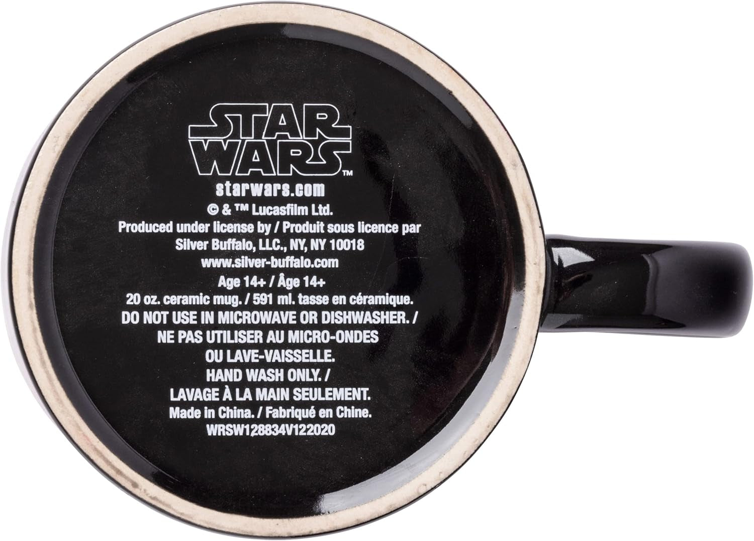 Star Wars Lightsaber Logo Heat Reveal Ceramic Coffee Mug, 20-Ounces