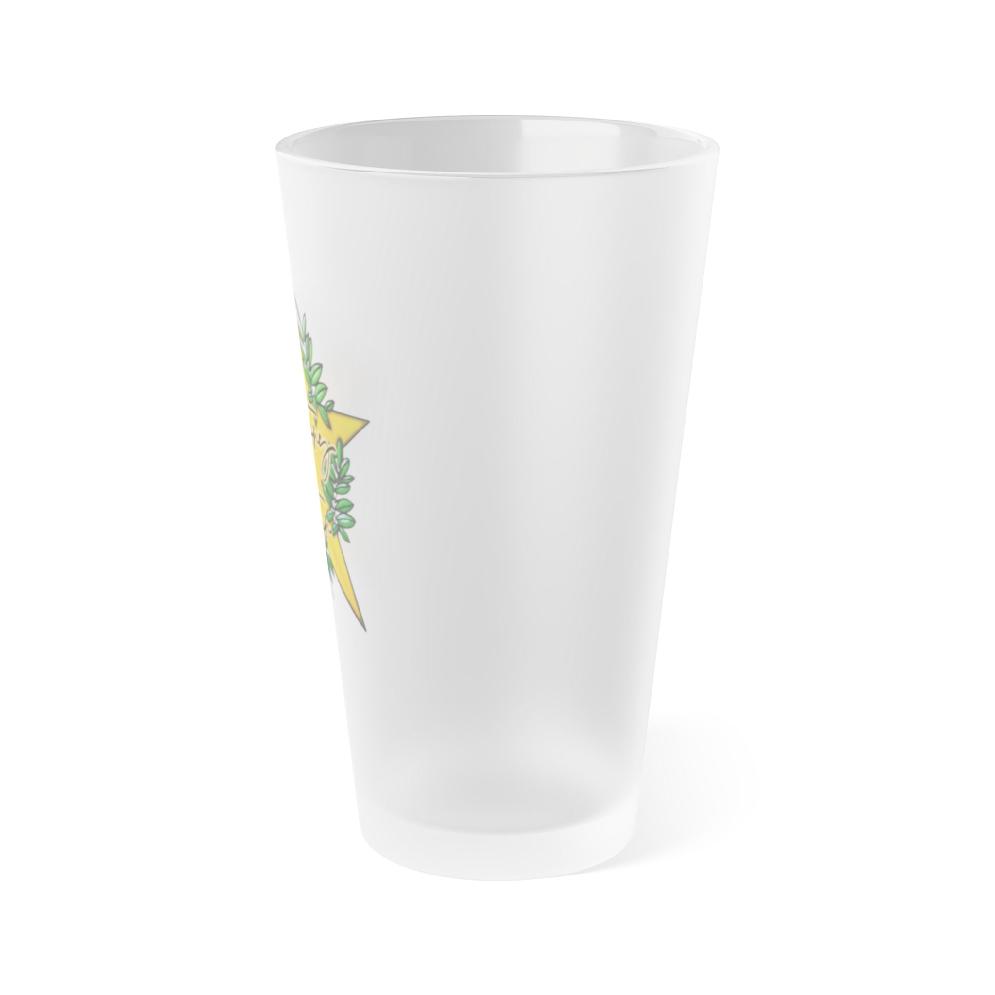 Victory Star Frosted Pint Glass, 16oz