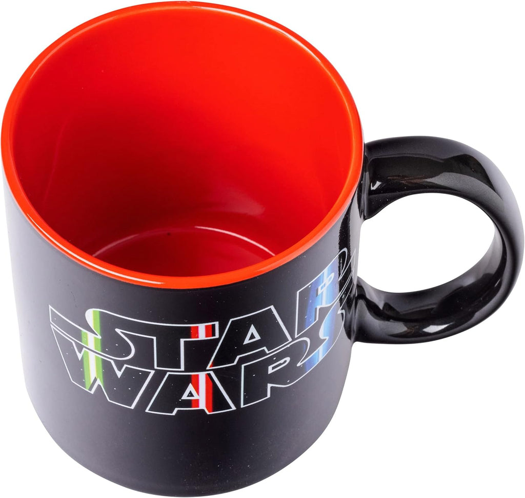 Star Wars Lightsaber Logo Heat Reveal Ceramic Coffee Mug, 20-Ounces