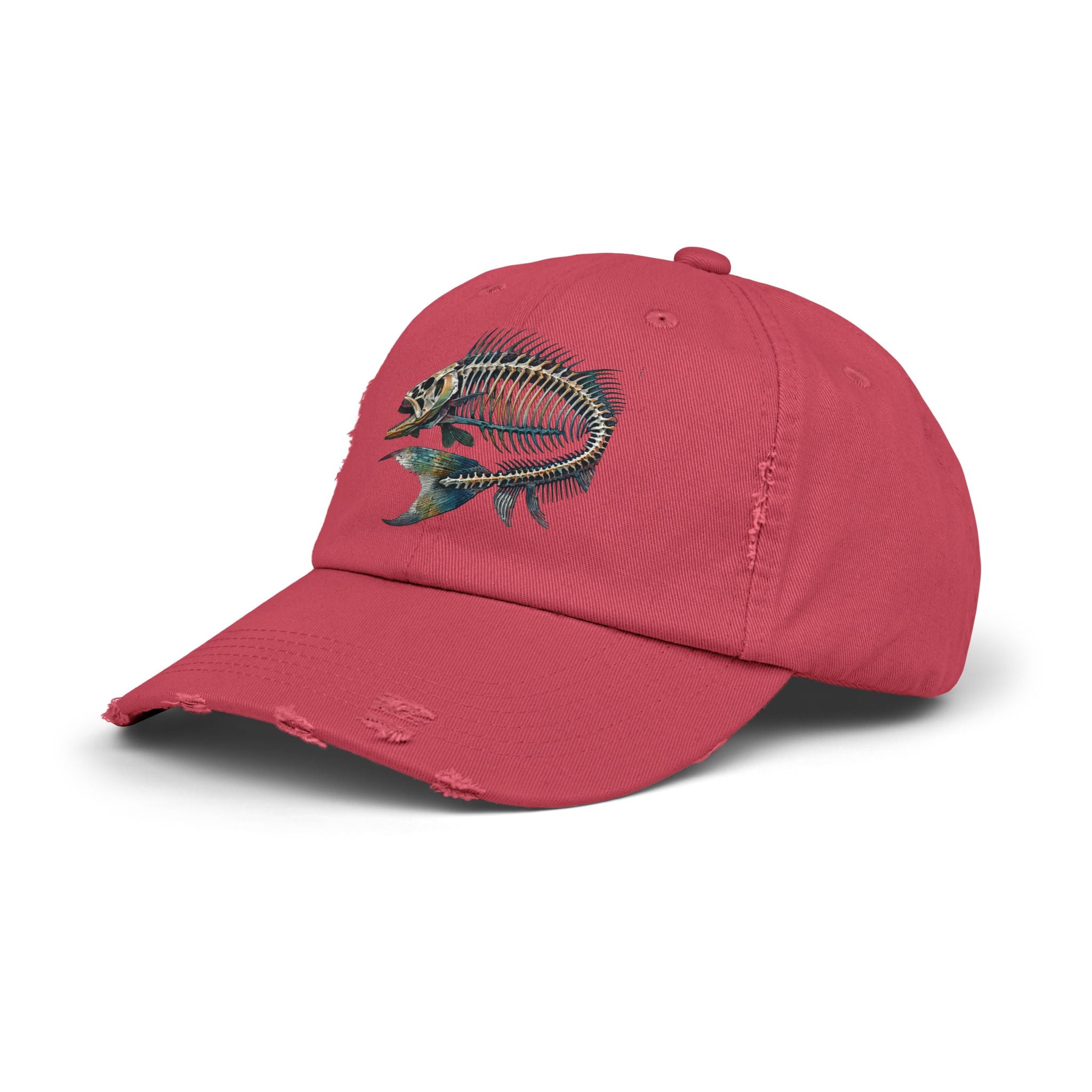 Gyotaku Style Distressed Cap