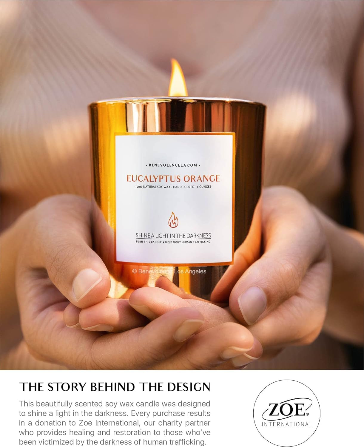 Eucalyptus Orange Wood Wick Candles | Soy Candles, Black Candle for Home | Gifts for Women and Men | Home Fragrance | Aromatherapy | Shelf Decor, Bathroom Freshener | 8Oz, 45 Hour Burn