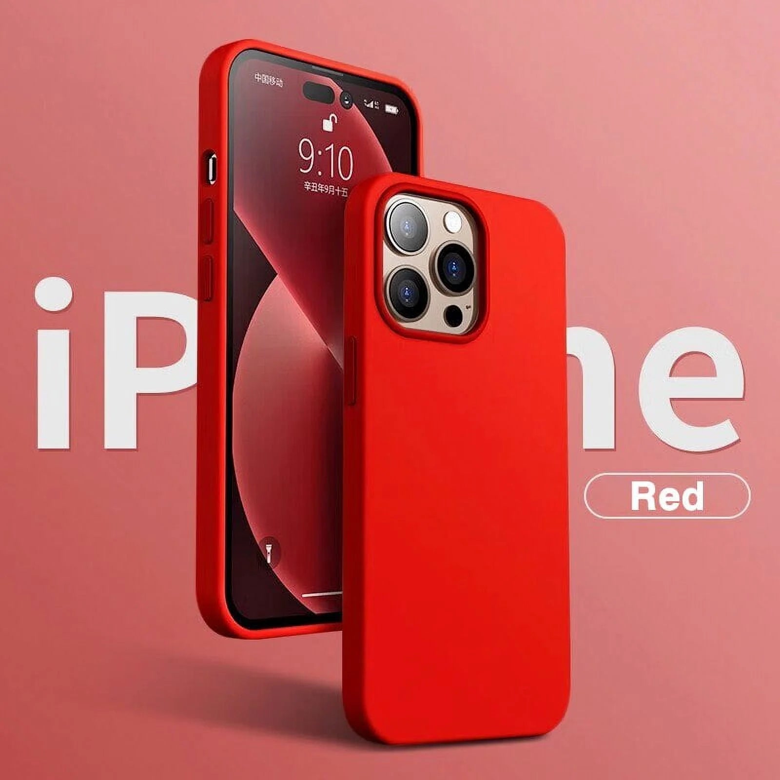 Original Liquid Silicone Phone Case for Iphone 15 11 12 13 14 Pro Max Mini 8 7 plus XR X XS Max SE Shockproof Cover Accessories
