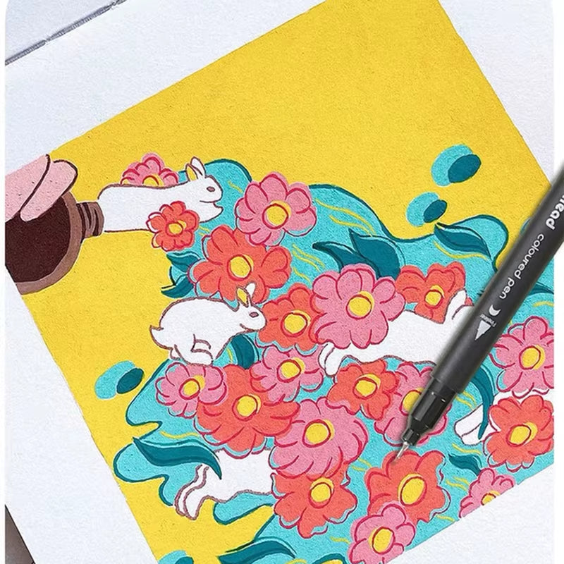 72/100/120/168Colors Markers Set Double Ended Manga Art Brush Pen Set Childrenschool Accessories Art Supplies Drawing Stationery