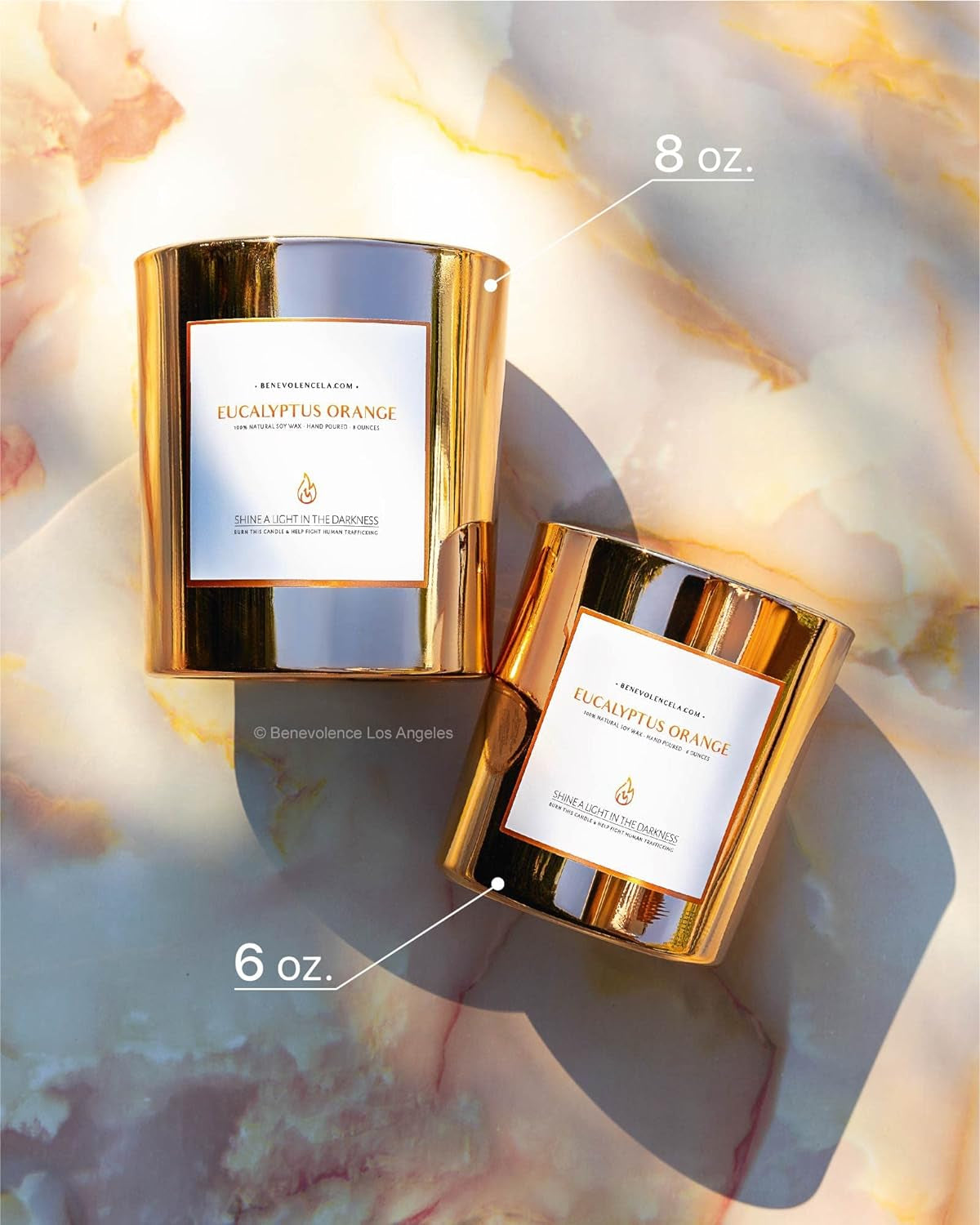 Eucalyptus Orange Wood Wick Candles | Soy Candles, Black Candle for Home | Gifts for Women and Men | Home Fragrance | Aromatherapy | Shelf Decor, Bathroom Freshener | 8Oz, 45 Hour Burn