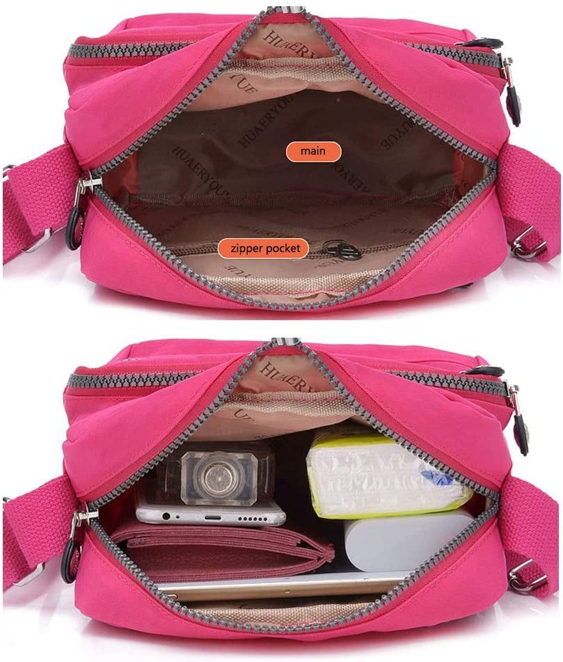 Casual Nylon Purse Handbag Crossbody Bag Waterproof Shoulder Bag for Women