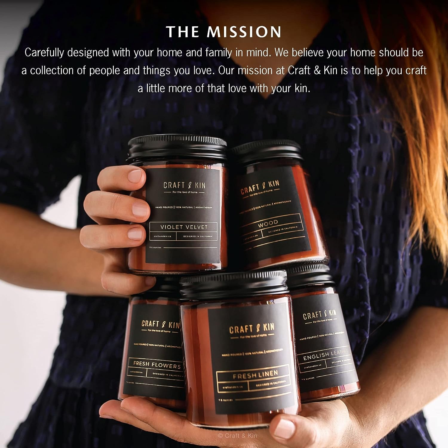 Scented Candles for Home | Premium Wood Candle | All-Natural Scent for Home | Long Lasting with 45 Hour Burn Time, 8Oz