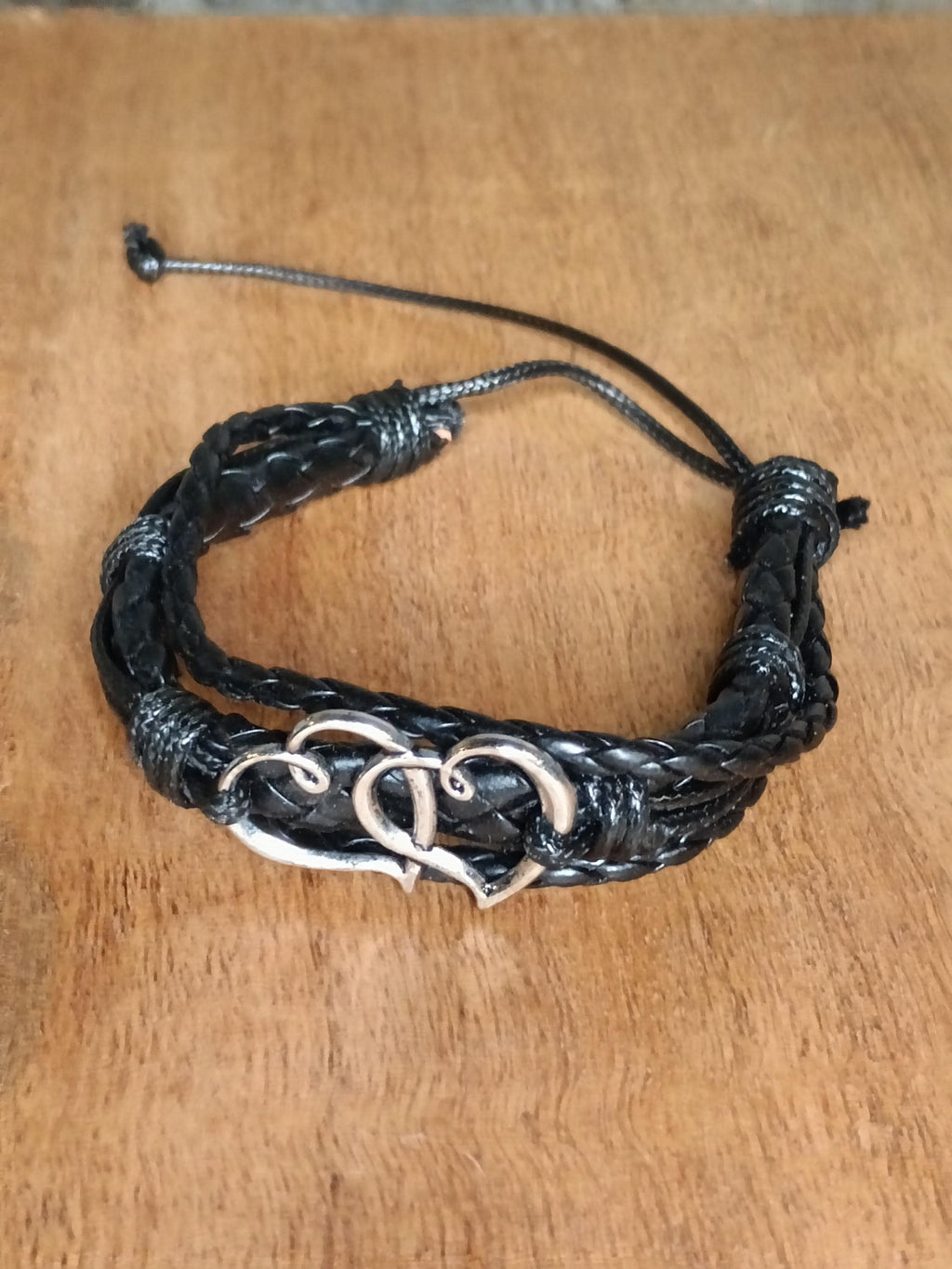 Braided Double Heart Bracelet